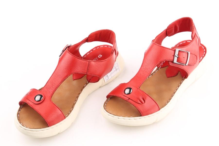 d.moro shoes Women Leather Sandals for summer: 112 Red Leather (Wholesale)