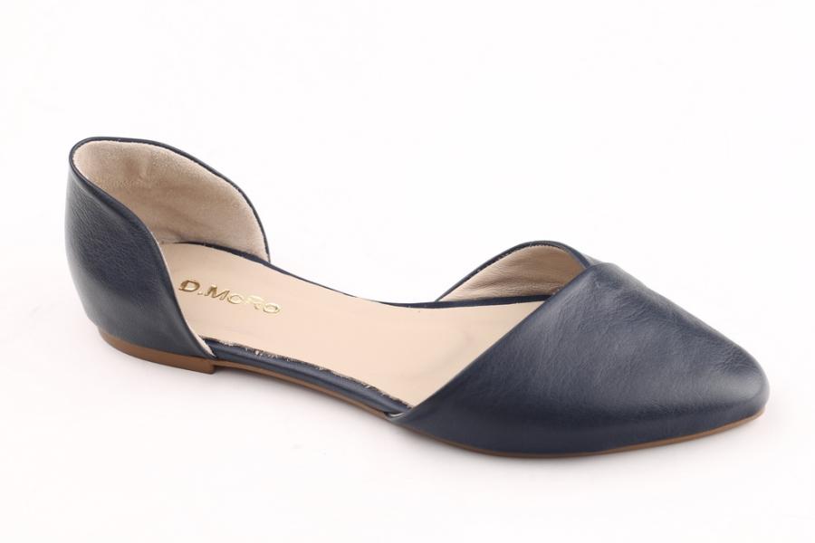 d.moro shoes Women Leather Sandals for summer: 1136 Navy Blue Leather (Wholesale)