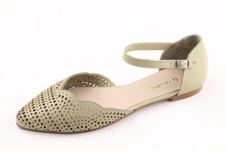 d.moro shoes Women Leather Sandals for summer: 1142 Light Green Leather (Wholesale)