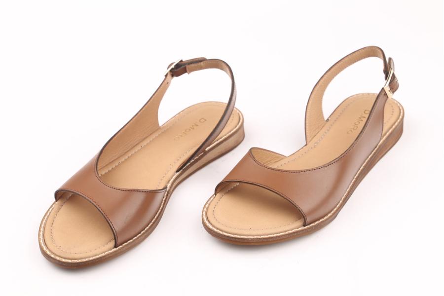 d.moro shoes Women Leather Sandals for summer: 12117-106 Tan Leather (Wholesale)