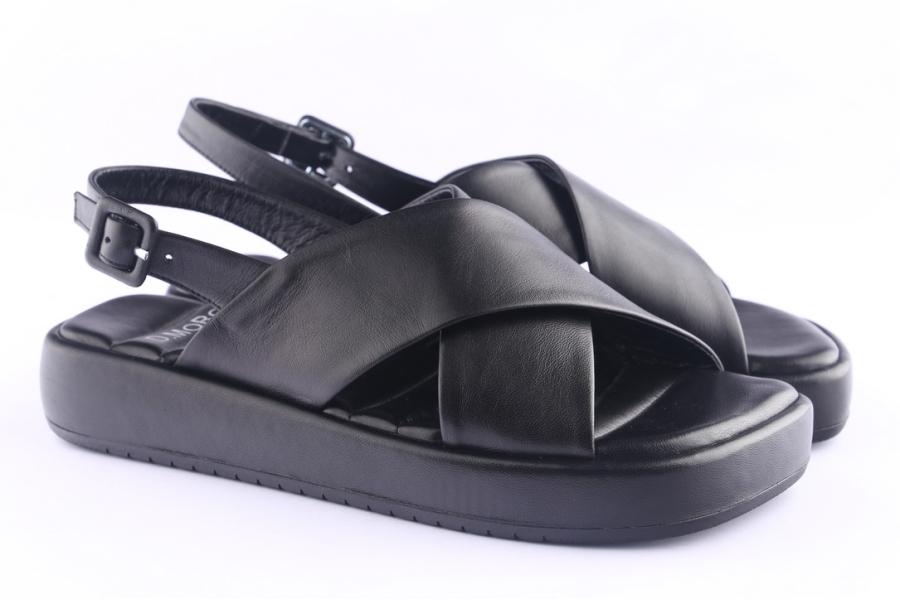 D.moro Shoes Women Leather Sandals For Summer: 12962 Black (Wholesale)
