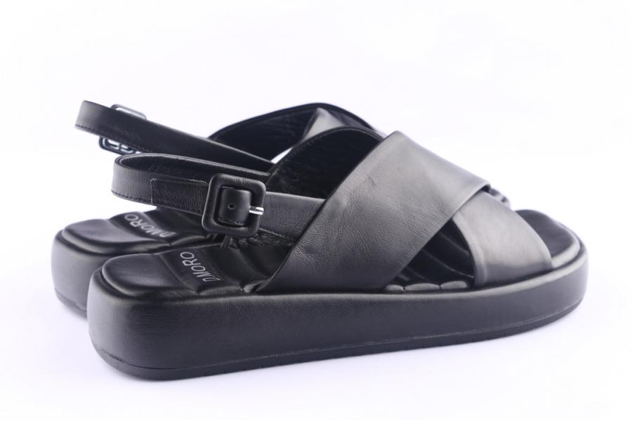 D.moro Shoes Women Leather Sandals For Summer: 12962 Black (Wholesale)
