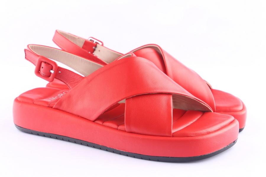 D.moro Shoes Women Leather Sandals For Summer: 12962 Red (Wholesale)