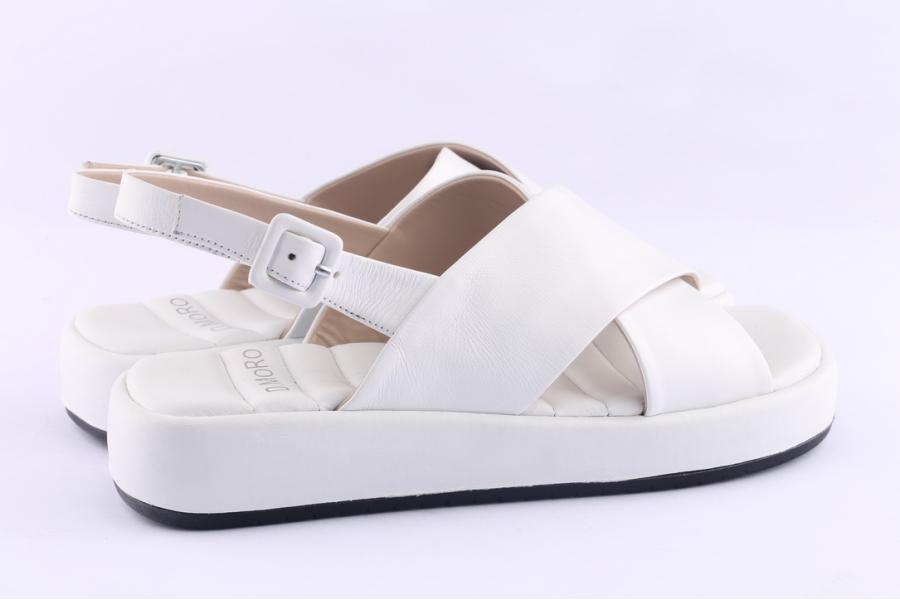 D.moro Shoes Women Leather Sandals For Summer: 12962 White (Wholesale)