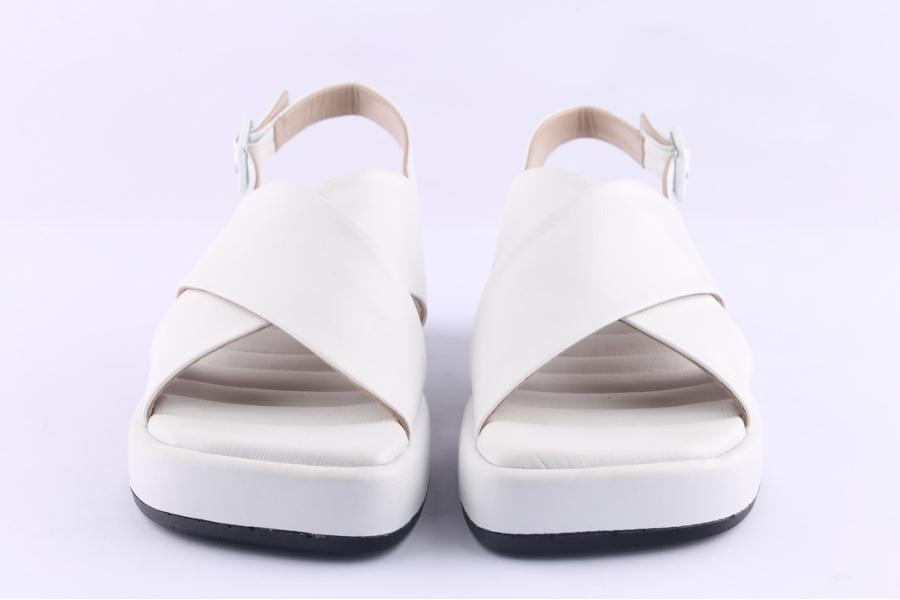 D.moro Shoes Women Leather Sandals For Summer: 12962 White (Wholesale)