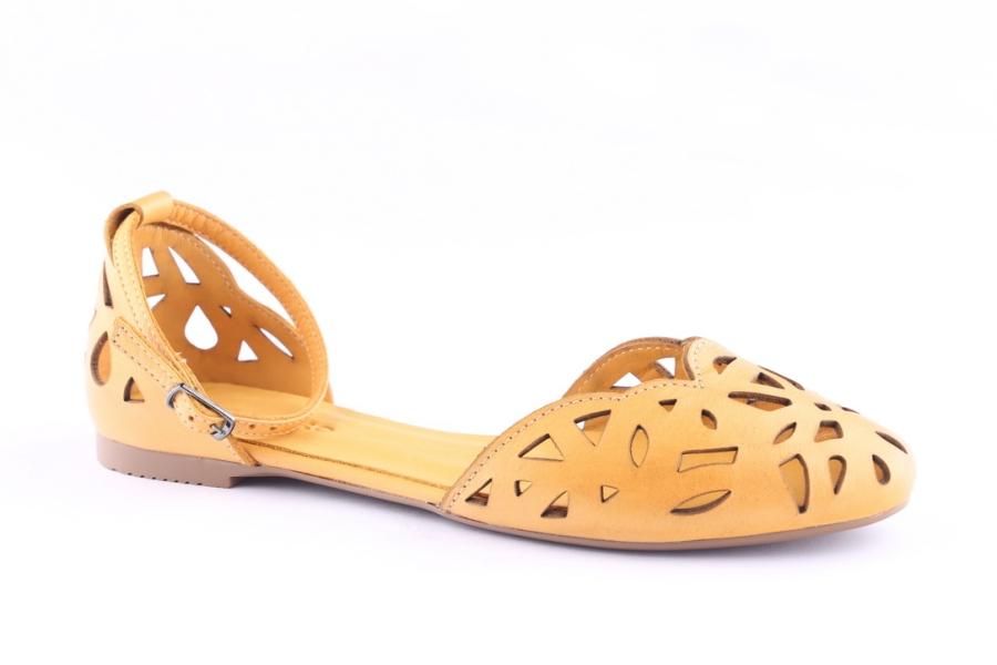 D.moro Shoes Women Leather Sandals For Summer: 1551 Yellow (Wholesale)