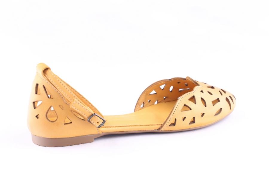 D.moro Shoes Women Leather Sandals For Summer: 1551 Yellow (Wholesale)