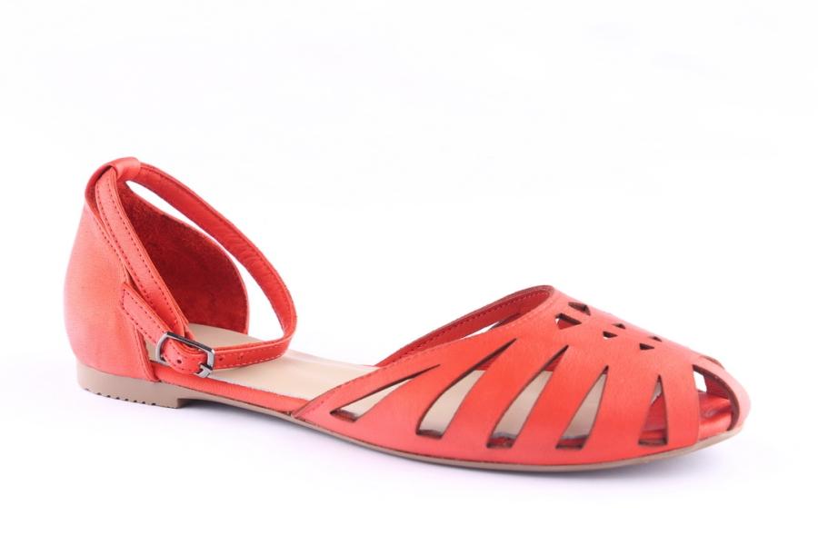 D.moro Shoes Women Leather Sandals For Summer: 1555 Red (Wholesale)