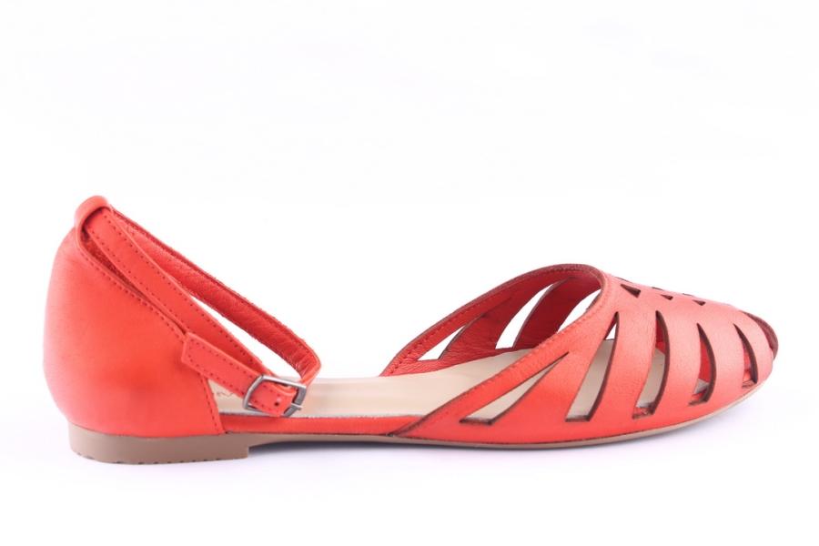 D.moro Shoes Women Leather Sandals For Summer: 1555 Red (Wholesale)