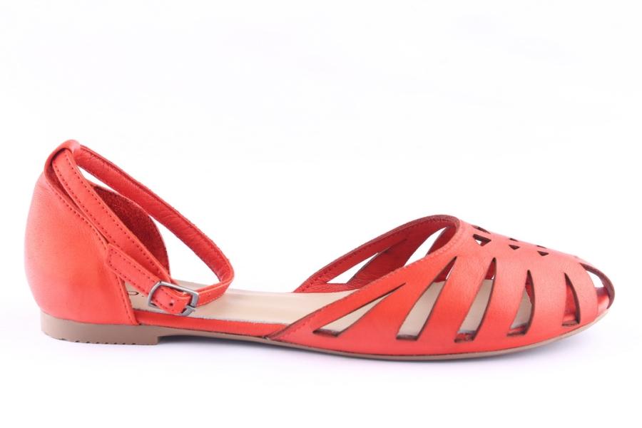 d.moro shoes Women Leather Sandals for Summer: 1555 Red (Wholesale)