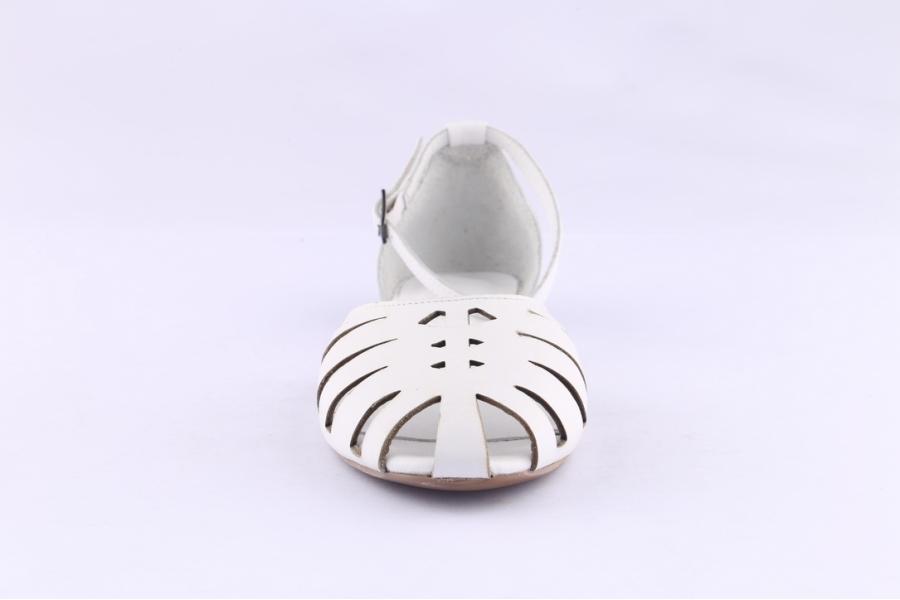 D.moro Shoes Women Leather Sandals For Summer: 1555 White (Wholesale)