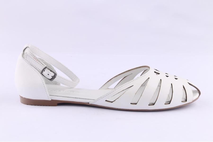 d.moro shoes Women Leather Sandals for Summer: 1555 White (Wholesale)