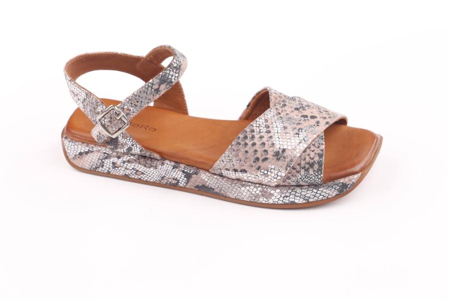 d.moro shoes Women Leather Sandals for summer: 203 Snake Light Purple Leather (Wholesale)