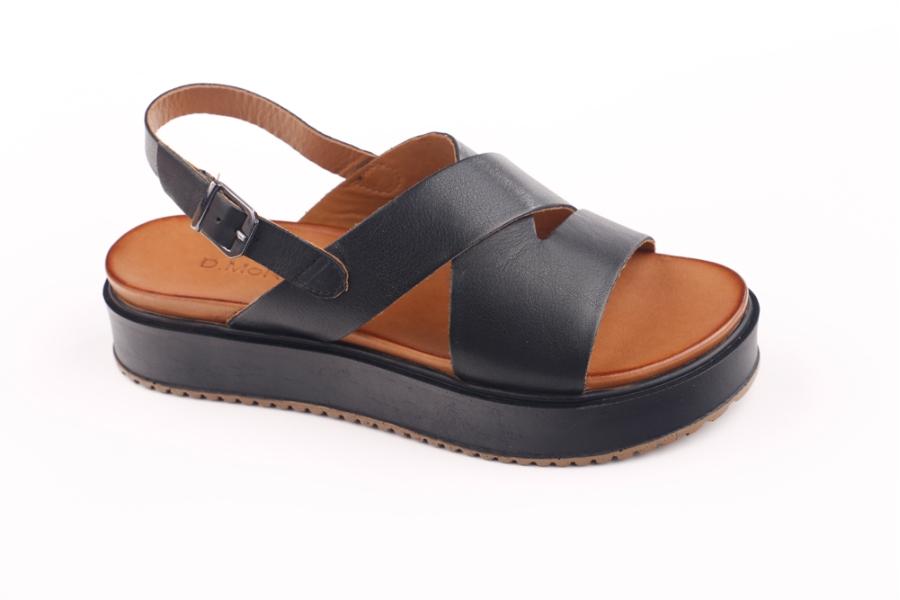d.moro shoes Women Leather Sandals for summer: 204 Black Leather (Wholesale)