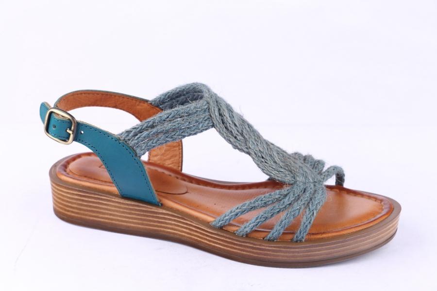 d.moro shoes Women Leather Sandals for summer: 2061-1015 Jeans Leather (Wholesale)