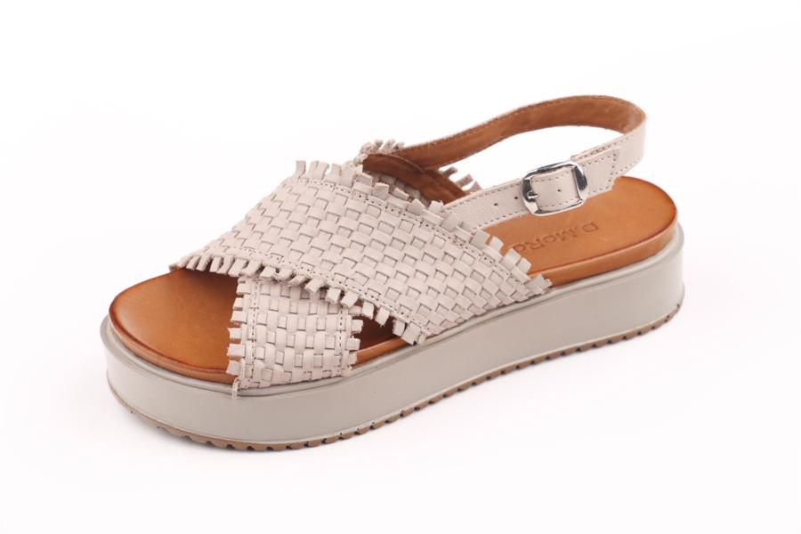 d.moro shoes Women Leather Sandals for summer: 212 Beige Leather (Wholesale)