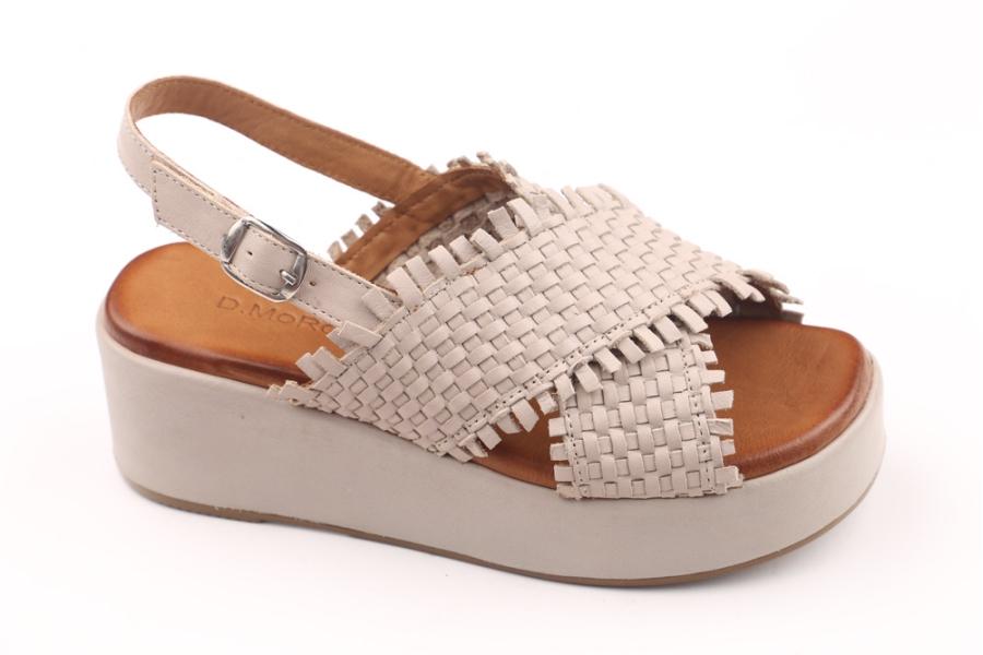 d.moro shoes Women Leather Sandals for summer: 212 Beige Leather (Wholesale)