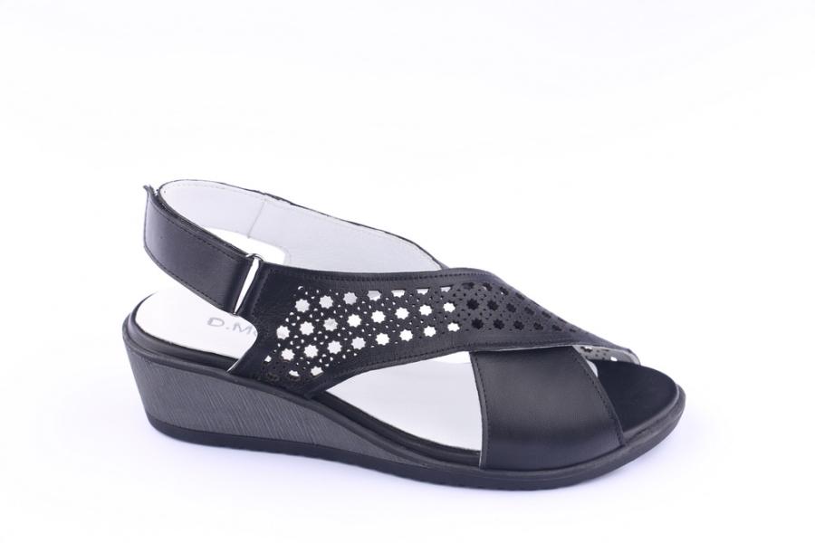 d.moro shoes Women Leather Sandals for summer: 21306 Black Leather (Wholesale)