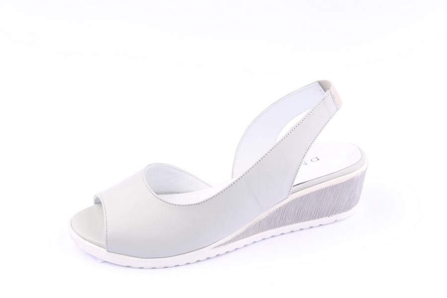 d.moro shoes Women Leather Sandals for summer: 21307 Light Grey Leather (Wholesale)