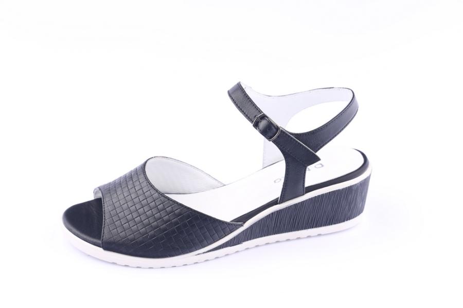 d.moro shoes Women Leather Sandals for summer: 21308 Black Leather (Wholesale)