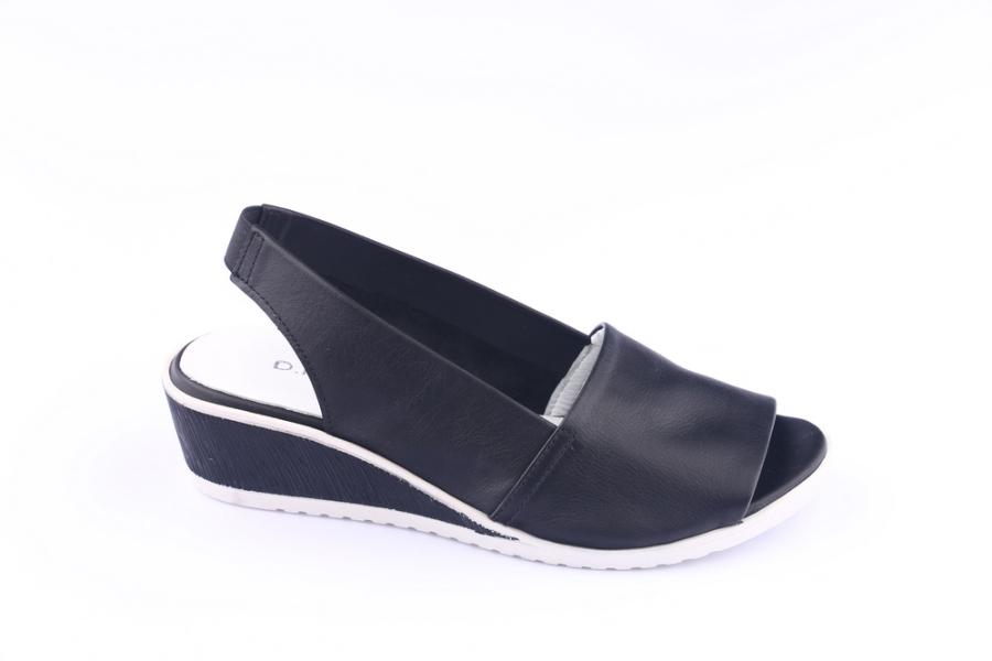 d.moro shoes Women Leather Sandals for summer: 21310 Black Leather (Wholesale)