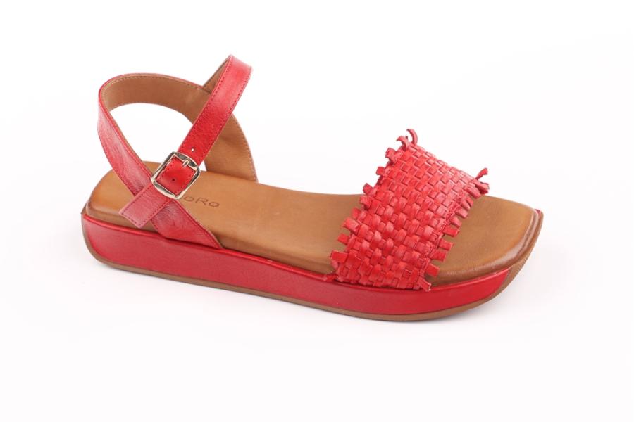 d.moro shoes Women Leather Sandals for summer: 216 Red Leather (Wholesale)