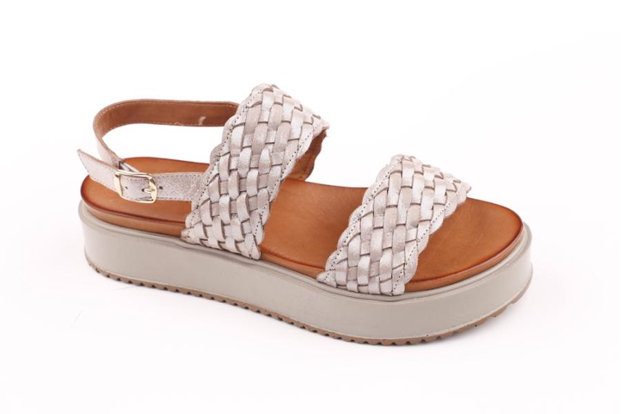 d.moro shoes Women Leather Sandals for summer: 222 Beige Leather (Wholesale)