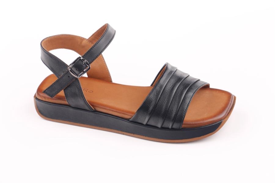 d.moro shoes Women Leather Sandals for summer: 224 Black Leather (Wholesale)