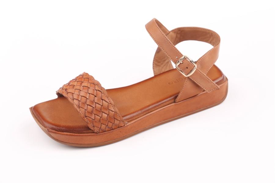 d.moro shoes Women Leather Sandals for summer: 225 Tan Leather (Wholesale)