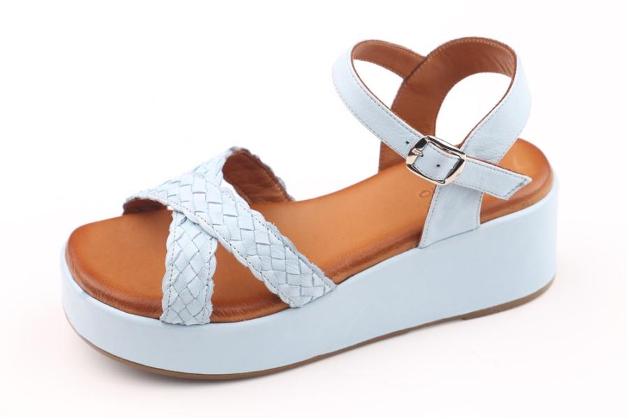 d.moro shoes Women Leather Sandals for summer: 226 Light Blue Leather (Wholesale)
