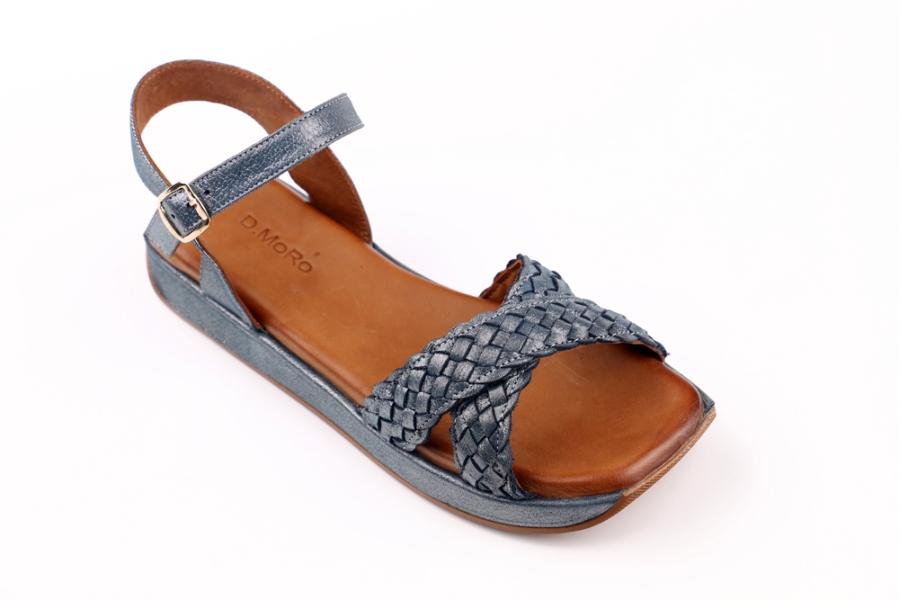 d.moro shoes Women Leather Sandals for summer: 226 Navy Blue Leather (Wholesale)