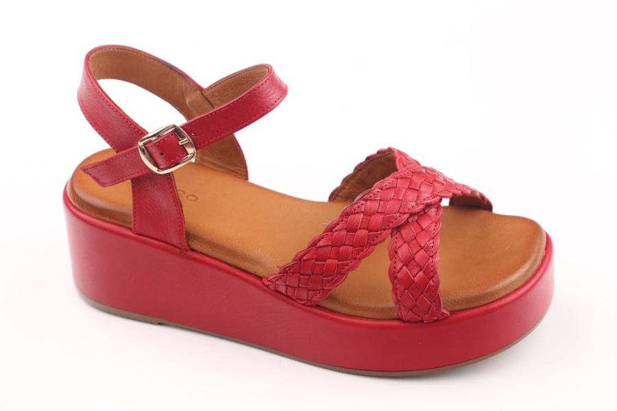 d.moro shoes Women Leather Sandals for summer: 226 Red Leather (Wholesale)