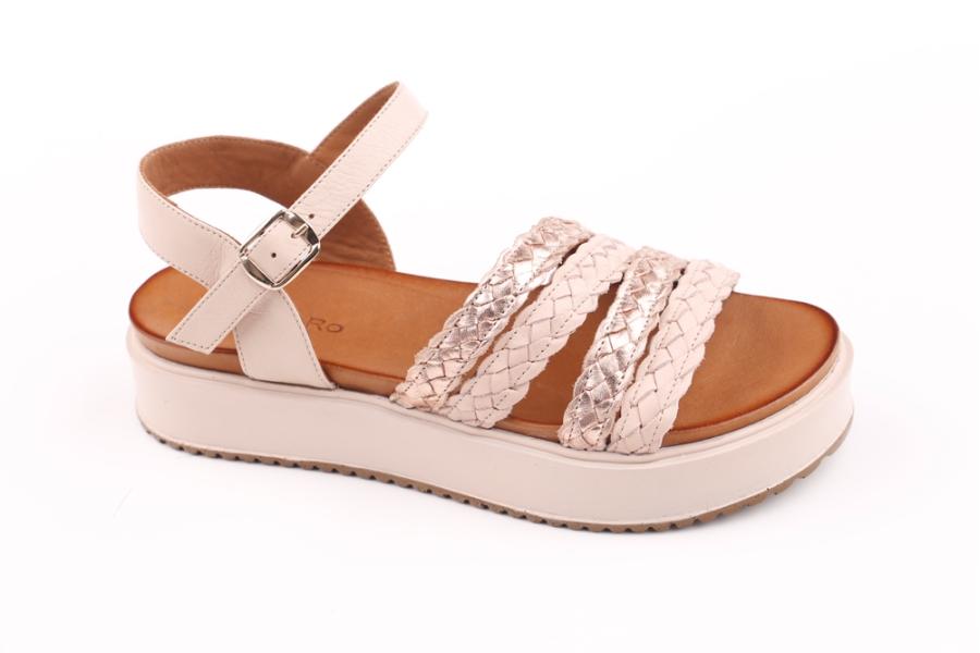 d.moro shoes Women Leather Sandals for summer: 227 Powder Powder Leather (Wholesale)