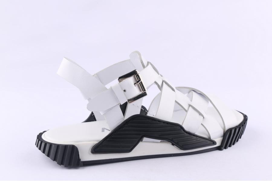 D.moro Shoes Women Leather Sandals For Summer: 23505 White (Wholesale)