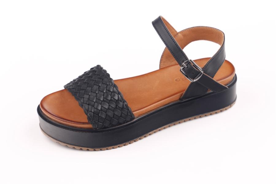 d.moro shoes Women Leather Sandals for summer: 252 Black Leather (Wholesale)