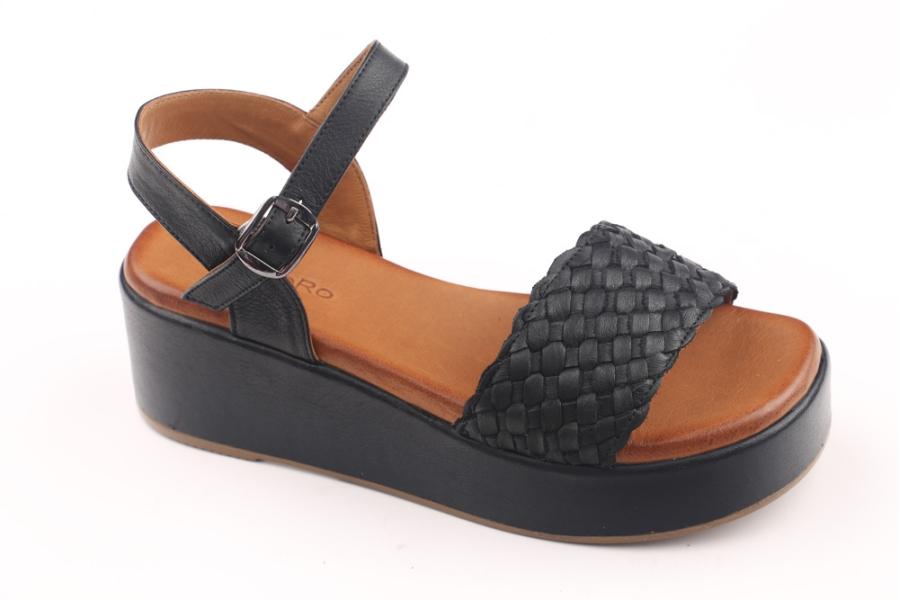 d.moro shoes Women Leather Sandals for summer: 252 Black Leather (Wholesale)