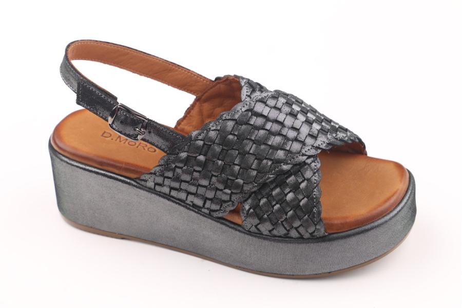 d.moro shoes Women Leather Sandals for summer: 253 Grey Leather (Wholesale)