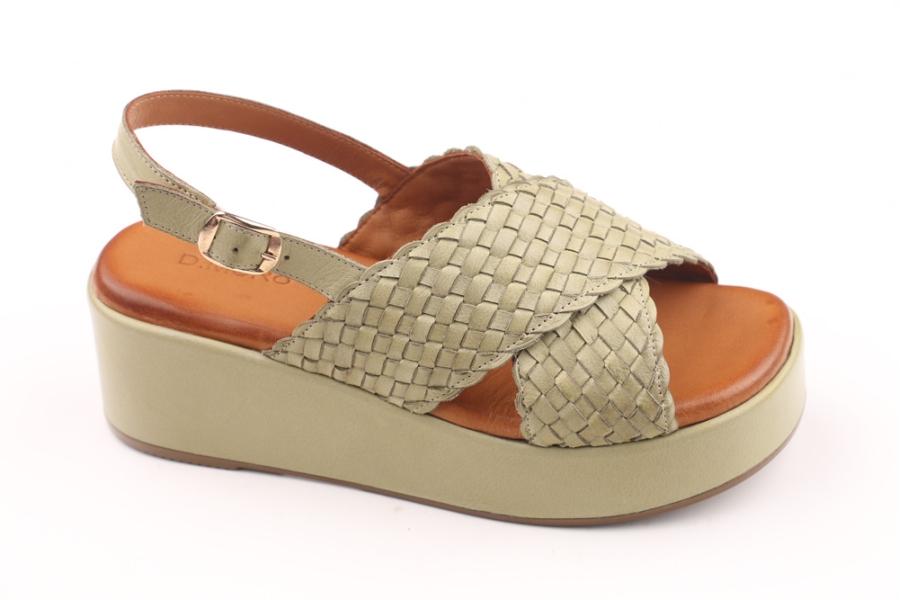 d.moro shoes Women Leather Sandals for summer: 253 Light Green Leather (Wholesale)