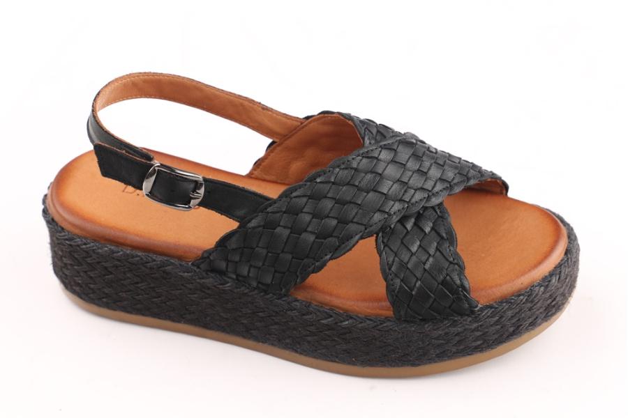 d.moro shoes Women Leather Sandals for summer: 254 Black Leather (Wholesale)