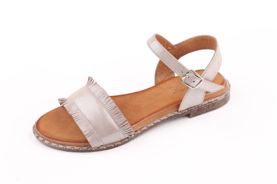 d.moro shoes Women Leather Sandals for summer: 261 Cream Leather (Wholesale)
