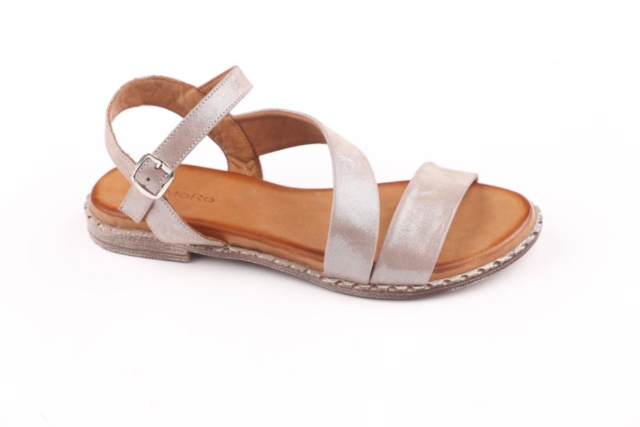 d.moro shoes Women Leather Sandals for summer: 262 Cream Leather (Wholesale)