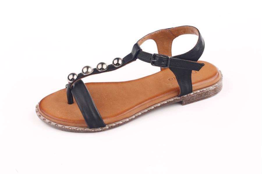 d.moro shoes Women Leather Sandals for summer: 263 Black Leather (Wholesale)
