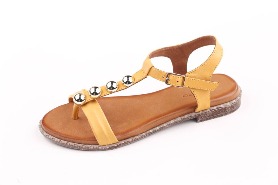 d.moro shoes Women Leather Sandals for summer: 263 Yellow Leather (Wholesale)