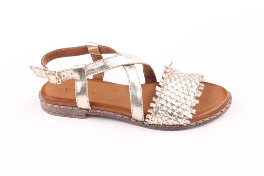 d.moro shoes Women Leather Sandals for summer: 264 Gold Leather (Wholesale)