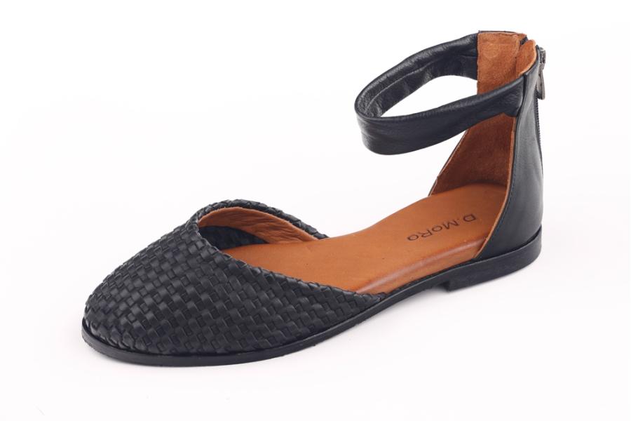 d.moro shoes Women Leather Sandals for summer: 300 Black Leather (Wholesale)