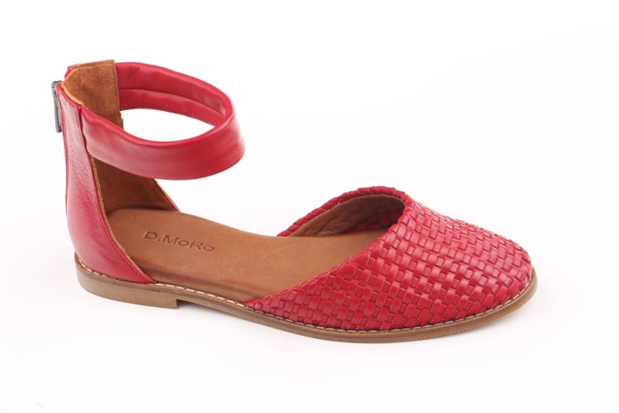 d.moro shoes Women Leather Sandals for summer: 300 Red Leather (Wholesale)