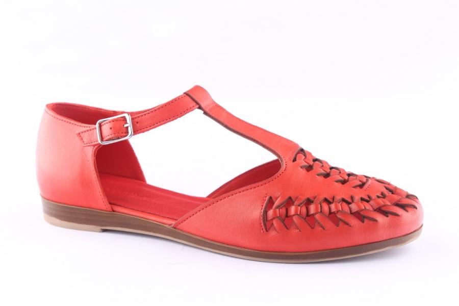 D.moro Shoes Women Leather Sandals For Summer: 404 Red (Wholesale)