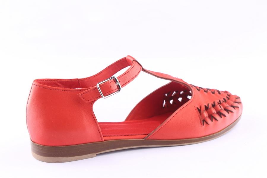 D.moro Shoes Women Leather Sandals For Summer: 404 Red (Wholesale)
