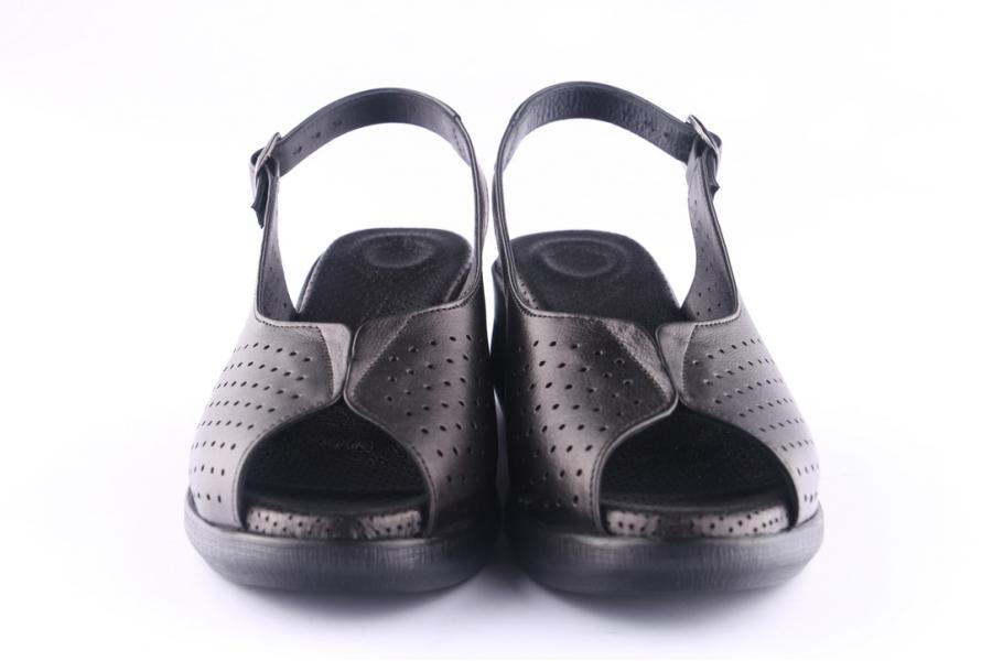 D.moro Shoes Women Leather Sandals For Summer: 42070 Black (Wholesale)
