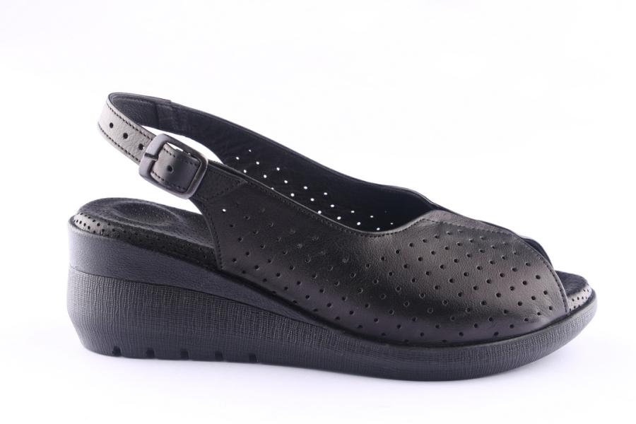 d.moro shoes Women Leather Sandals for Summer: 42070 Black (Wholesale)